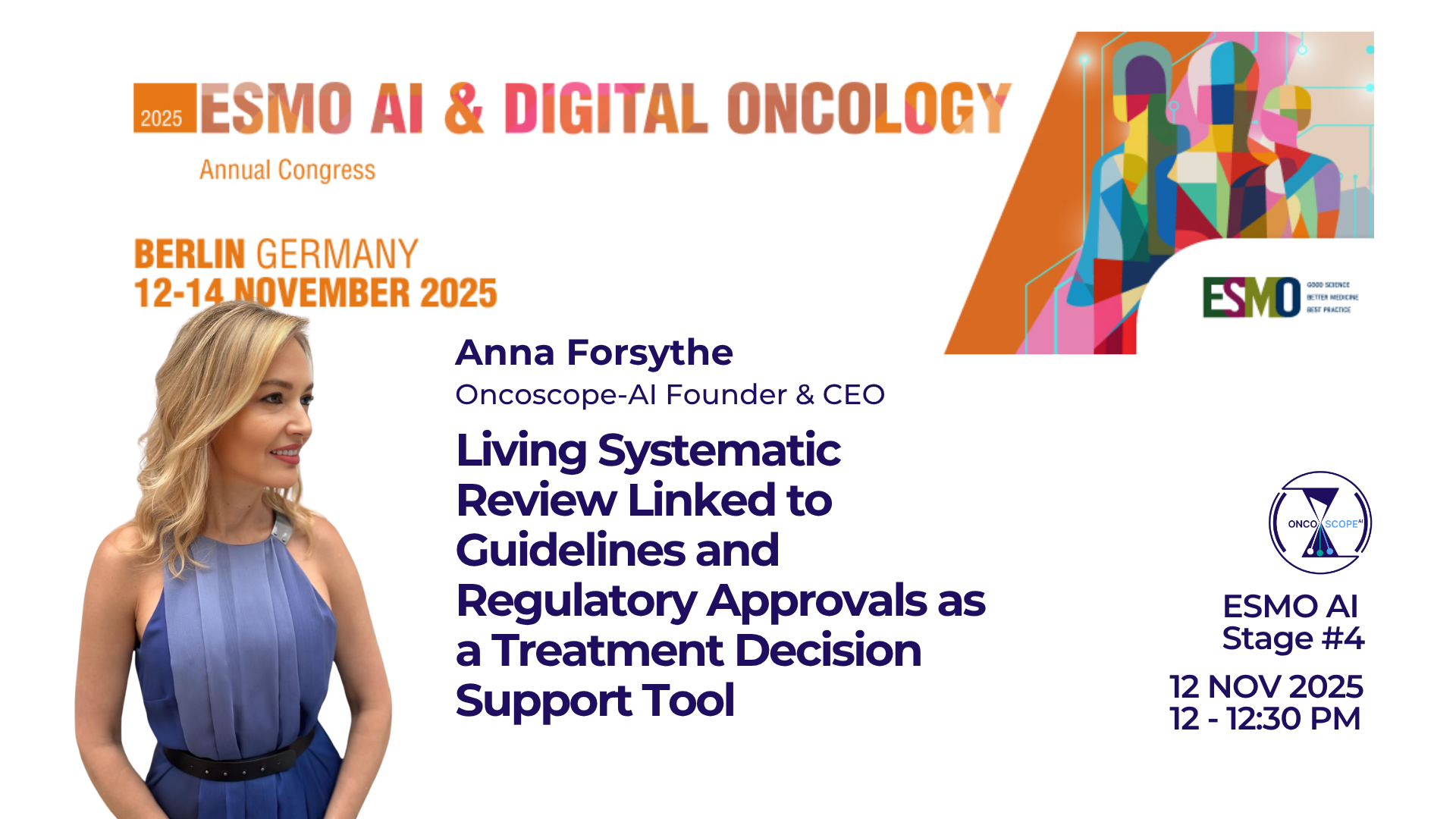 ESMO AI & Digital Oncology Podium Presentation