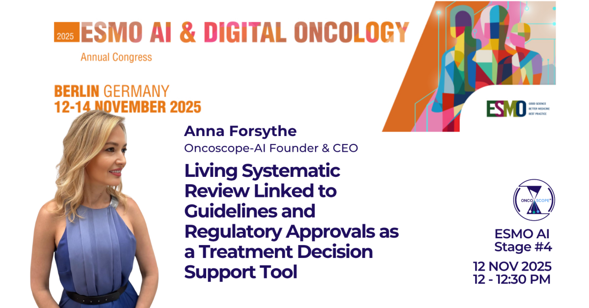 ESMO AI & Digital Oncology Podium Presentation